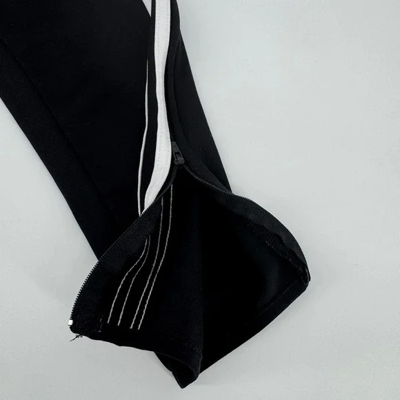 Adidas Climalite Womens Medium Black White Stripe Athletic Track Pants Joggers - Picture 6 of 10
